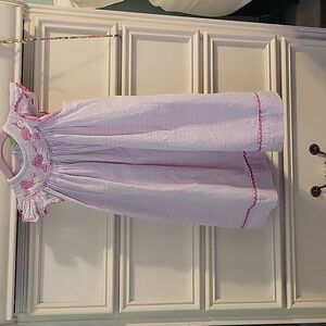 Smocked dress with unicorns, size 3T